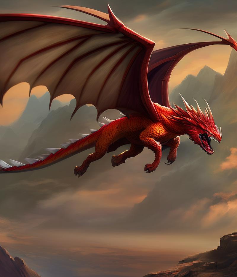 00182-511226435-a medium range shot of a red dragon flying through the air, Wings outstretched, sharp focus, an illustration, monster creature c.png